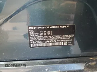 2021 BMW 3 Series 330i xDrive with VIN WBA5R7C01MFK86974, listed as a Copart auction lot 69995894 with 28,926 mi miles and Salvage Title. Bid and sale history available at carsss.com. Image 12.