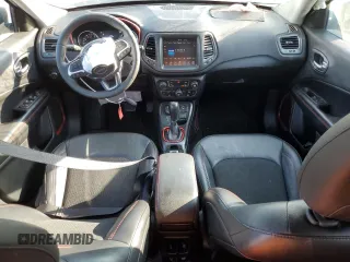 2021 Jeep Compass Trailhawk with VIN 3C4NJDDB2MT583833, listed as a Copart auction lot 58736675 with 67,090 mi miles and Salvage title. Bid and sale history available at DreamBid. Image 8.