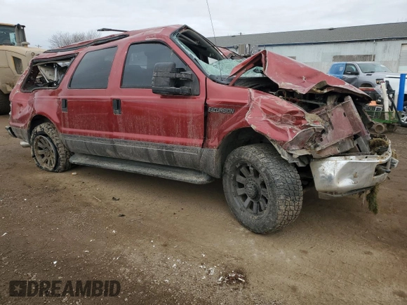2005 Ford Excursion Special Serv z VIN 1FMSU41P65ED41988, wystawiony jako Copart lot #85659974 z przebiegiem Nie podano mil oraz Czysty tytuł • Clean title. Historia ofert i sprzedaży dostępna na DreamBid. Obrazek 4.