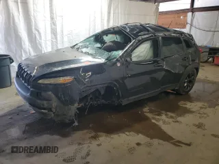 2018 Jeep Cherokee Trailhawk z VIN 1C4PJMBX9JD603438, wystawiony jako Copart lot #54430595 z przebiegiem Nie podano mil oraz Szkoda całkowita • Salvage title. Historia ofert i sprzedaży dostępna na DreamBid. Obrazek 1.