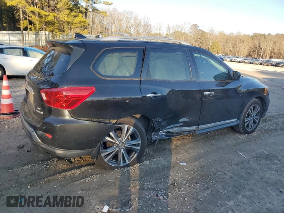 2020 Nissan Pathfinder Platinum with VIN 5N1DR2DM5LC610958, listed as a Copart auction lot 88082685 with 109,633 mi miles and Salvage Title. Bid and sale history available at carsss.com. Image 3.