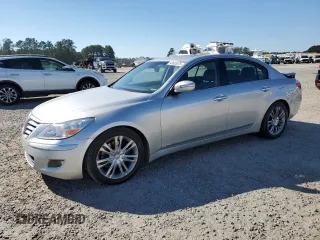 2009 Hyundai Genesis with VIN KMHGC46FX9U044890, listed as a Copart auction lot 43653075 with 126,363 mi miles and Salvage Title. Bid and sale history available at carsss.com. Image 1.