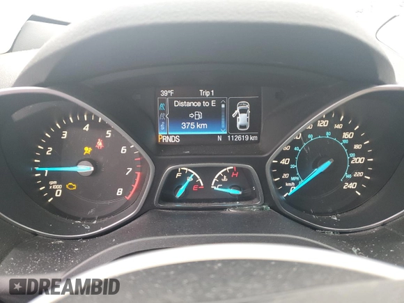 2015 Ford Escape SE with VIN 1FMCU0GX8FUA01480, listed as a Copart auction lot 46753715 with 112,619 mi miles and Clean Title. Bid and sale history available at carsss.com. Image 9.