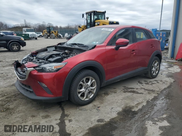 2019 Mazda CX-3 Sport with VIN JM1DKFB78K1452543, listed as a Copart auction lot 48328575 with 121,541 mi miles and Salvage Title. Bid and sale history available at carsss.com. Image 1.
