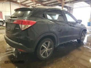 2022 Honda HR-V EX-L with VIN 3CZRU6H76NM700054, listed as a Copart auction lot 43334245 with 18,276 mi miles and Salvage Title. Bid and sale history available at carsss.com. Image 3.