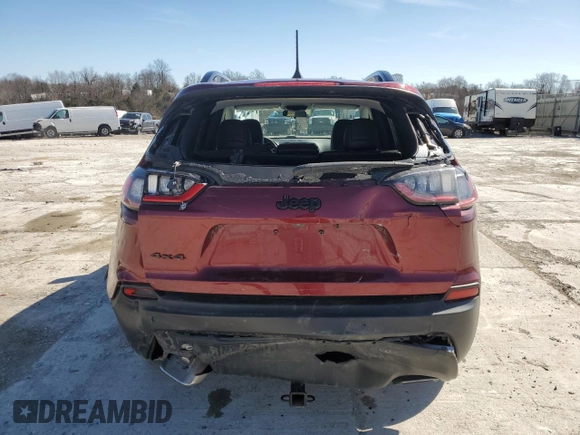 2019 Jeep Cherokee Altitude with VIN 1C4PJMLN4KD334814, listed as a Copart auction lot 47432485 with 105,536 mi miles and Salvage Title. Bid and sale history available at DreamBid. Image 6.