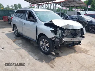 2019 Nissan Pathfinder S with VIN 5N1DR2MM8KC622567, listed as a IAAI auction lot 42404897 with 87,955 mi miles and . Bid and sale history available at DreamBid. Image 1.