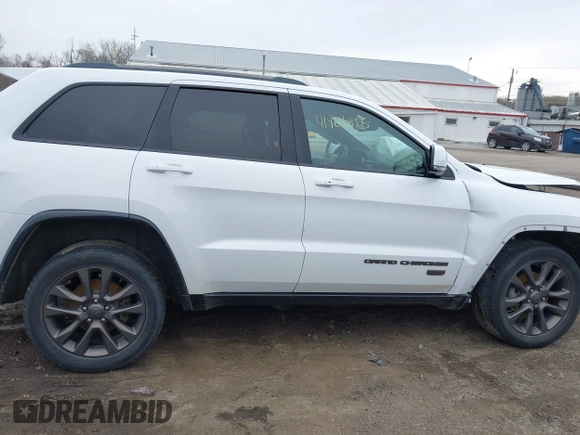 2016 Jeep Grand Cherokee Limited 75th Anniversary with VIN 1C4RJFBG5GC377529, listed as a IAAI auction lot 41961815 with 136,297 mi miles and . Bid and sale history available at DreamBid. Image 14.