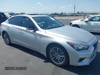 2019 Infiniti Q50 Luxe z VIN JN1EV7AP3KM510305, wystawiony jako IAAI lot #42225255 z przebiegiem 33 902 mil mil oraz . Historia ofert i sprzedaży dostępna na DreamBid. Obrazek 1.