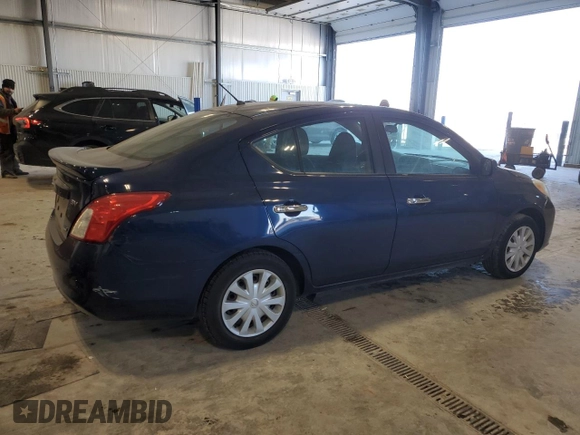 2013 Nissan Versa S with VIN 3N1CN7AP7DL881505, listed as a Copart auction lot 87924135 with 128,456 mi miles and Salvage title. Bid and sale history available at DreamBid. Image 3.