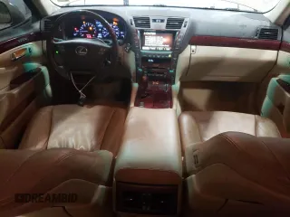 2007 Lexus LS 460 with VIN JTHBL46F175040148, listed as a Copart auction lot 50335035 with 181,107 mi miles and Salvage Title. Bid and sale history available at DreamBid. Image 8.
