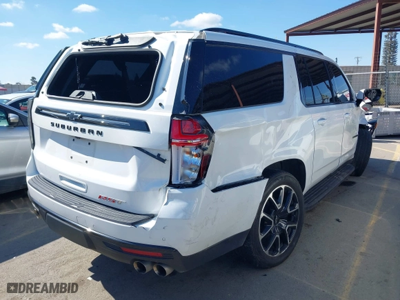 2023 Chevrolet Suburban RST with VIN 1GNSKEKLXPR236014, listed as a IAAI auction lot 41736355 with 62,279 mi miles. Bid and sale history available at carsss.com. Image 4.
