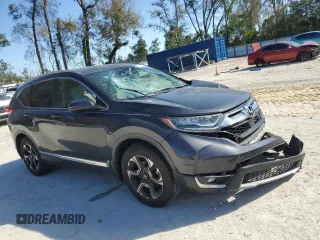 2017 Honda CR-V Touring with VIN 5J6RW1H96HL011555, listed as a Copart auction lot 47476145 with 74,087 mi miles and Salvage Title. Bid and sale history available at carsss.com. Image 4.