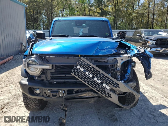 2022 Ford Bronco with VIN 1FMEE5DH1NLB90221, listed as a Copart auction lot 50436115 with 22,843 mi miles and Salvage title. Bid and sale history available at DreamBid. Image 5.