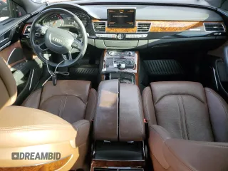 2013 Audi A8 4.0L с VIN WAUR2AFDXDN011157, выставлен на аукционе Copart как лот 85088054 с пробегом 69 084 миль миль и Списание • Salvage title. История ставок и продаж доступна на DreamBid. Изображение 8.