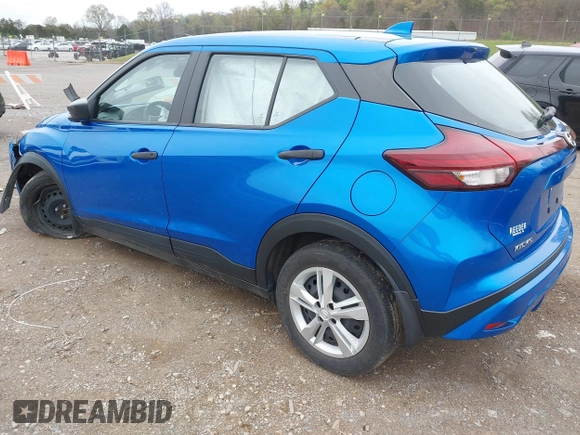 2021 Nissan Kicks S with VIN 3N1CP5BV7ML529374, listed as a IAAI auction lot 41922385 with 21,433 mi miles and . Bid and sale history available at carsss.com. Image 3.