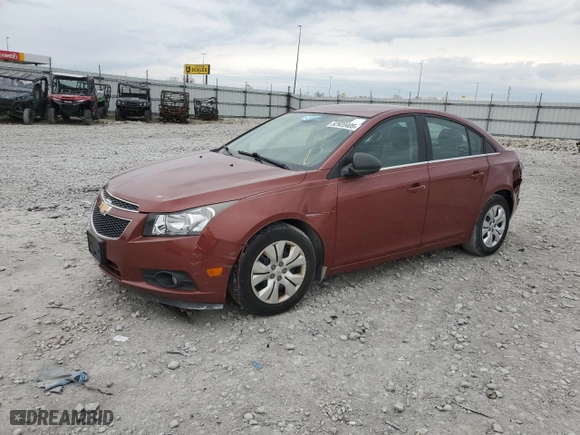 2012 Chevrolet Cruze LS with VIN 1G1PC5SH3C7381255, listed as a Copart auction lot 52920405 with 145,286 mi miles and Clean Title. Bid and sale history available at carsss.com. Image 1.