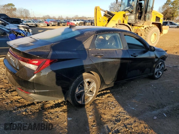 2023 Hyundai Elantra SEL with VIN 5NPLS4AG3PH102626, listed as a Copart auction lot 88838945 with 52,083 mi miles and Salvage Title. Bid and sale history available at DreamBid. Image 3.