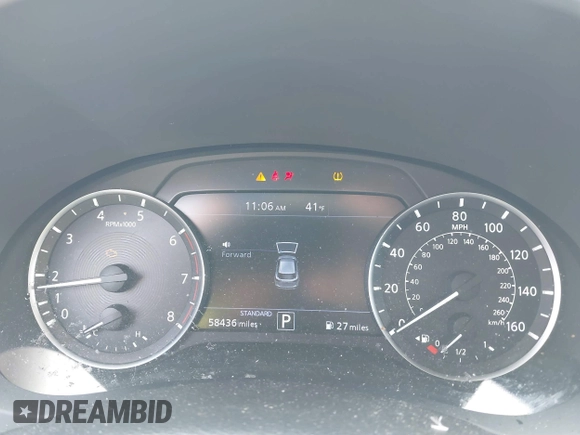 2019 Infiniti QX50 Luxe with VIN 3PCAJ5M39KF144475, listed as a IAAI auction lot 41653905 with 58,436 mi miles and . Bid and sale history available at DreamBid. Image 7.
