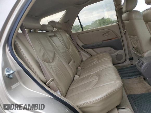 1999 Lexus RX 300 Luxury SUV with VIN JT6HF10U7X0087326, listed as a Copart auction lot 56225104 with 205,537 mi miles and Salvage Title. Bid and sale history available at carsss.com. Image 10.