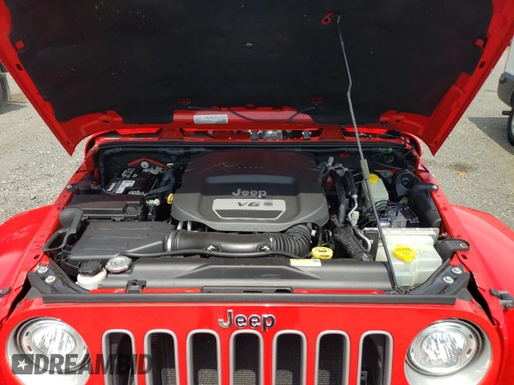 2017 Jeep Wrangler Unlimited Sahara with VIN 1C4HJWEG3HL610297, listed as a Copart auction lot 64732325 with 43,274 mi miles and Salvage title. Bid and sale history available at DreamBid. Image 11.