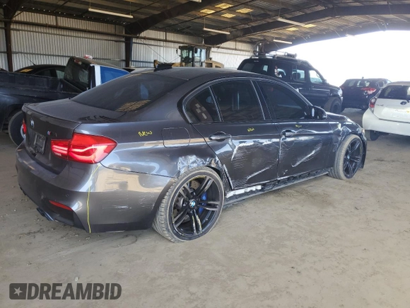 2016 BMW M3 with VIN WBS8M9C53G5D31473, listed as a Copart auction lot 50033425 with 88,302 mi miles and Salvage title. Bid and sale history available at DreamBid. Image 3.