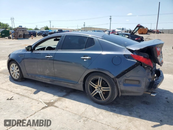 2015 Kia Optima LX with VIN 5XXGM4A78FG437595, listed as a Copart auction lot 56953215 with 217,522 mi miles and Salvage title. Bid and sale history available at DreamBid. Image 2.
