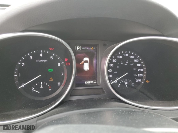 2018 Hyundai Santa Fe Sport Limited with VIN 5XYZUDLA2JG515505, listed as a Copart auction lot 44350285 with 130,671 mi miles and Salvage Title. Bid and sale history available at carsss.com. Image 9.