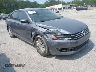2014 Volkswagen Passat Wolfsburg Edition with VIN 1VWAS7A32EC070490, listed as a IAAI auction lot 42373146 with 53,706 mi miles and . Bid and sale history available at DreamBid. Image 1.