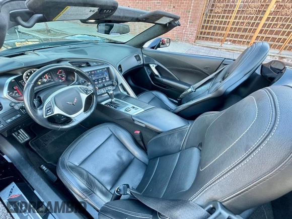 2019 Chevrolet Corvette 3LT with VIN 1G1YF3D73K5117449, listed as a Copart auction lot 87556195 with 53,655 mi miles and Salvage Title. Bid and sale history available at carsss.com. Image 6.