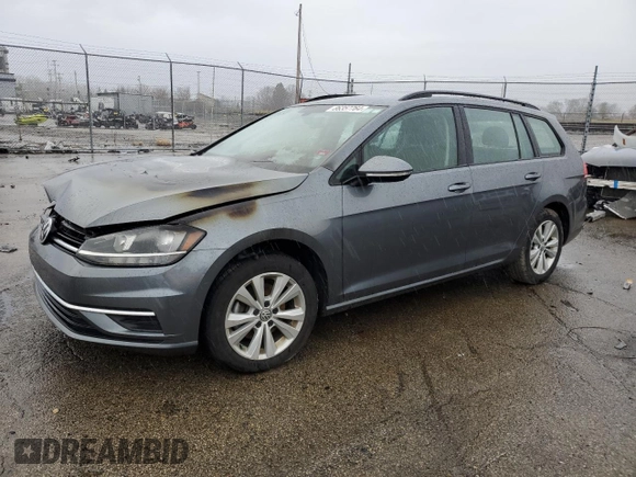 2019 Volkswagen Golf SportWagen S with VIN 3VW117AU9KM509030, listed as a Copart auction lot 86357764 with 0 mi miles and Salvage Title. Bid and sale history available at carsss.com. Image 1.