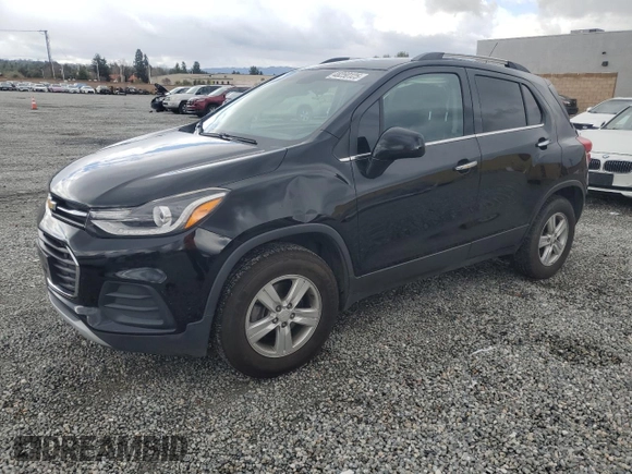2019 Chevrolet Trax LT with VIN 3GNCJPSB8KL172033, listed as a Copart auction lot 48250125 with 98,956 mi miles and Salvage Title. Bid and sale history available at carsss.com. Image 1.
