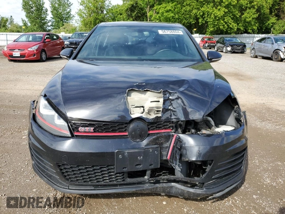 2015 Volkswagen Golf GTI Autobahn w/Performance Pkg with VIN 3VW447AUXFM097985, listed as a Copart auction lot 56758804 with 187,493 mi miles. Bid and sale history available at carsss.com. Image 5.