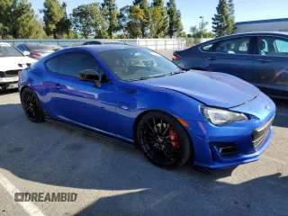 2018 Subaru BRZ tS with VIN JF1ZCAD12J9600805, listed as a Copart auction lot 77439764 with 82,360 mi miles and Salvage title. Bid and sale history available at DreamBid. Image 4.