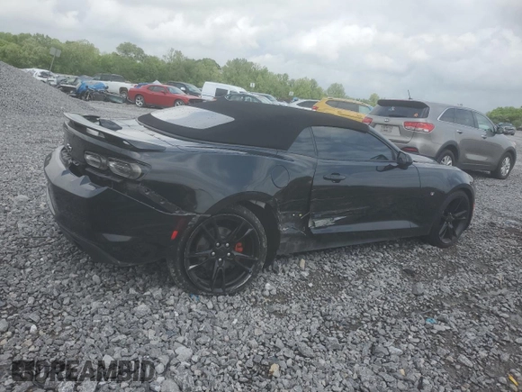 2019 Chevrolet Camaro 1LT with VIN 1G1FB3DS2K0130214, listed as a Copart auction lot 53954205 with 96,547 mi miles and Salvage Title. Bid and sale history available at carsss.com. Image 3.