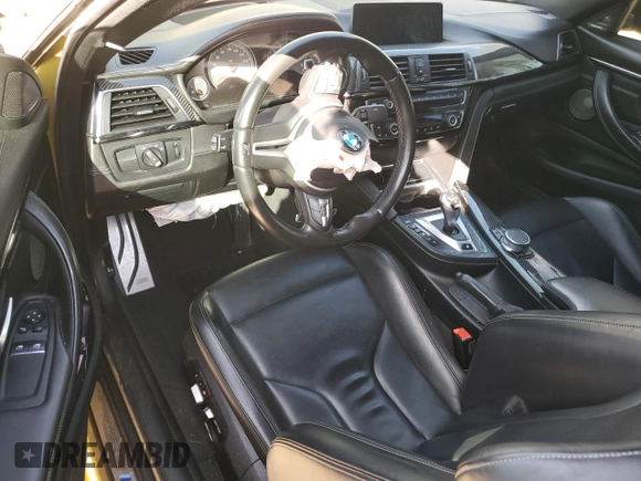 2018 BMW M4 with VIN WBS4Y9C58JAC88055, listed as a Copart auction lot 46176255 with 0 mi miles and Salvage Title. Bid and sale history available at carsss.com. Image 8.