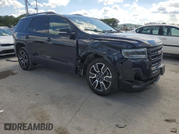 2021 GMC Acadia SLE with VIN 1GKKNRL4XMZ201262, listed as a Copart auction lot 62298754 with Not Provided miles and Salvage Title. Bid and sale history available at carsss.com. Image 4.