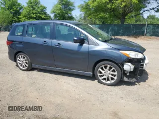 2012 Mazda 5 Grand Touring with VIN JM1CW2DL5C0141453, listed as a Copart auction lot 55402395 with 99,756 mi miles and Salvage title. Bid and sale history available at DreamBid. Image 4.