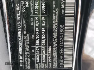 2013 Mercedes-Benz M 350 z VIN 4JGDA2EB1DA241808, wystawiony jako Copart lot #87596005 z przebiegiem Nie podano mil oraz Szkoda całkowita • Salvage title. Historia ofert i sprzedaży dostępna na DreamBid. Obrazek 14.