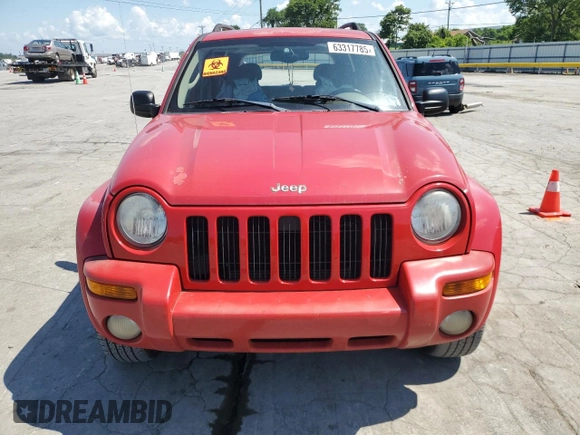 2004 Jeep Liberty Limited with VIN 1J4GK58K94W180913, listed as a Copart auction lot 63317785 with 211,436 mi miles and Clean title. Bid and sale history available at DreamBid. Image 5.