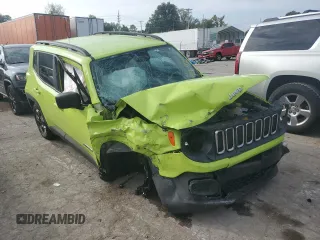 2017 Jeep Renegade Sport with VIN ZACCJBAB4HPE92950, listed as a Copart auction lot 70692164 with 81,681 mi miles and Salvage Title. Bid and sale history available at DreamBid. Image 4.