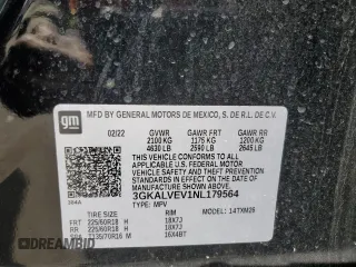 2022 GMC Terrain SLT with VIN 3GKALVEV1NL179564, listed as a Copart auction lot 49104005 with 69,944 mi miles and Salvage title. Bid and sale history available at DreamBid. Image 15.