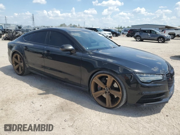 2016 Audi S7 with VIN WAUW2AFC8GN008126, listed as a Copart auction lot 67843574 with 78,139 mi miles and Salvage Title. Bid and sale history available at carsss.com. Image 4.