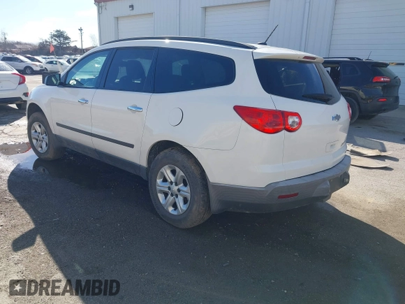 2012 Chevrolet Traverse LS with VIN 1GNKRFEDXCJ401428, listed as a IAAI auction lot 41801656 with 141,242 mi miles and . Bid and sale history available at DreamBid. Image 3.
