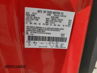 2014 Ford F-150 XL with VIN 1FTMF1CM7EKF95865, listed as a Copart auction lot 72036883 with 120,755 mi miles and Salvage title. Bid and sale history available at DreamBid. Image 14.