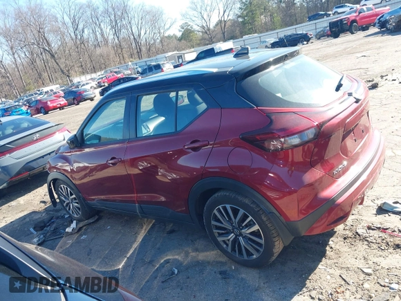 2021 Nissan Kicks SV with VIN 3N1CP5CV5ML487768, listed as a IAAI auction lot 41797568 with 40,182 mi miles. Bid and sale history available at carsss.com. Image 14.