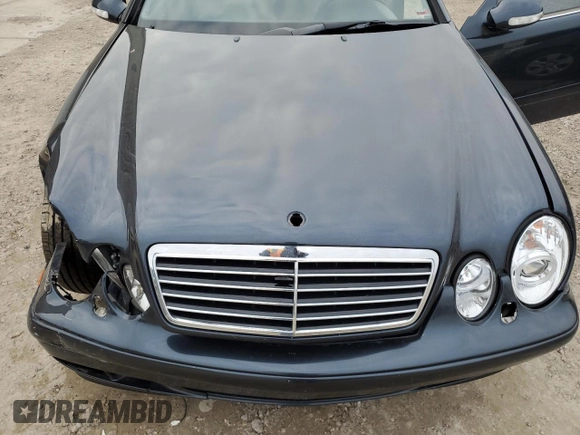 2002 Mercedes-Benz CLK 320/430 with VIN WDBLJ65G42T110763, listed as a Copart auction lot 87443274 with Not Provided miles and Salvage Title. Bid and sale history available at DreamBid. Image 11.