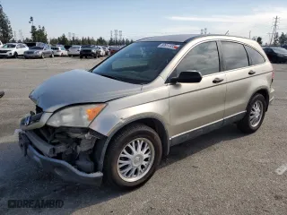 2007 Honda CR-V LX with VIN JHLRE383X7C016386, listed as a Copart auction lot 52617335 with 195,655 mi miles and Salvage Title. Bid and sale history available at carsss.com. Image 1.