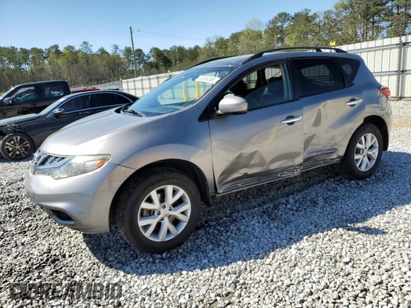 2012 Nissan Murano SL with VIN JN8AZ1MUXCW102490, listed as a Copart auction lot 50504355 with 148,964 mi miles and Salvage Title. Bid and sale history available at carsss.com. Image 1.