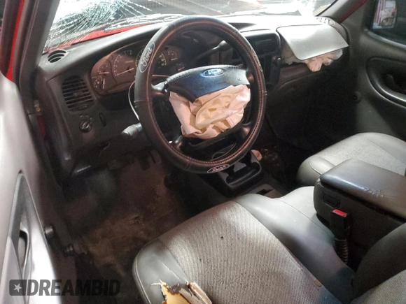 2001 Ford Ranger XL with VIN 1FTYR10C41TA29039, listed as a Copart auction lot 45976935 with 303,620 mi miles and Salvage title. Bid and sale history available at DreamBid. Image 8.
